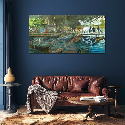 Glasbild La Grenouillère Monet