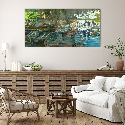 Glasbild La Grenouillère Monet