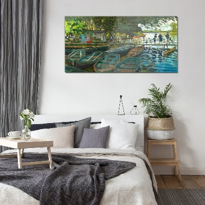 Glasbild La Grenouillère Monet