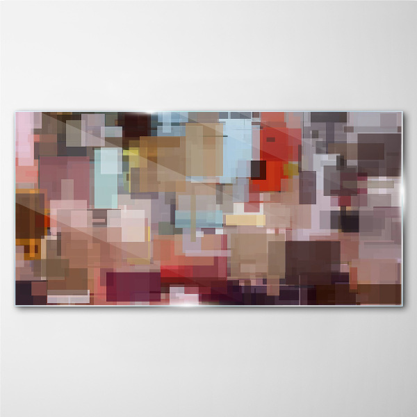 Glasbild Abstraktes Mosaik der Farben