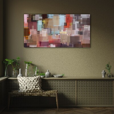 Glasbild Abstraktes Mosaik der Farben