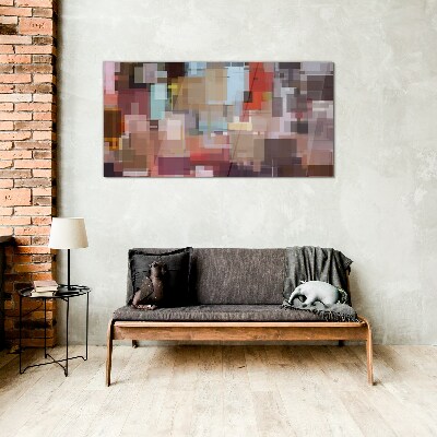 Glasbild Abstraktes Mosaik der Farben