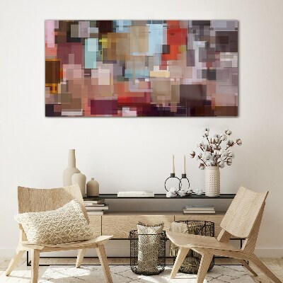 Glasbild Abstraktes Mosaik der Farben