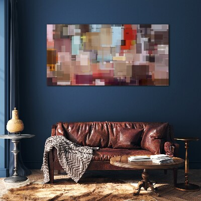 Glasbild Abstraktes Mosaik der Farben