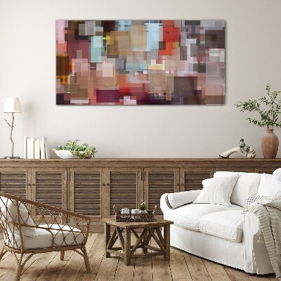 Glasbild Abstraktes Mosaik der Farben