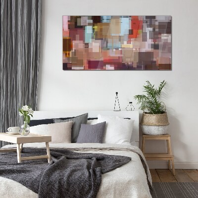 Glasbild Abstraktes Mosaik der Farben