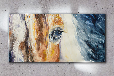 Bild auf glas Abstraktes Tierpferd