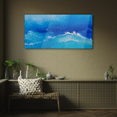 Glasbild Ruhige Meereswellen