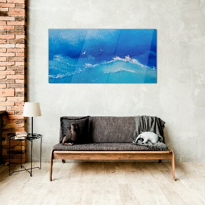 Glasbild Ruhige Meereswellen