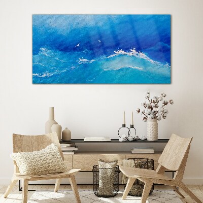 Glasbild Ruhige Meereswellen