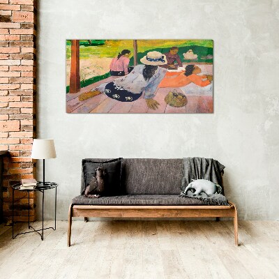 Glasbild Entspannen Sie in den Tropen