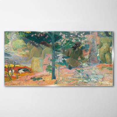 Glasbild Das verlorene Paradies von Gauguin