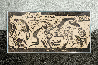 Glasbild Tiere in Bewegung