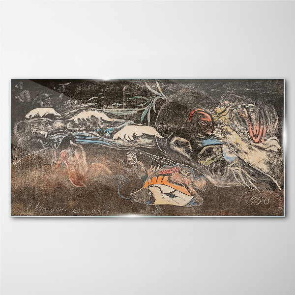 Bild auf glas Der Fluss des Lebens und der Transformation
