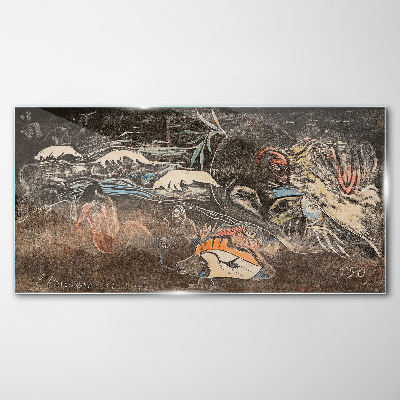 Bild auf glas Der Fluss des Lebens und der Transformation