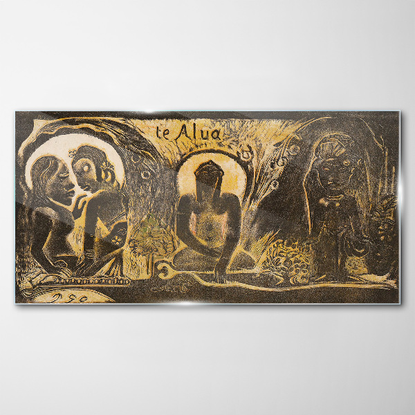 Glasbild Liebe und Spiritualität in der Kunst