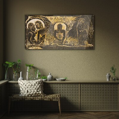 Glasbild Liebe und Spiritualität in der Kunst