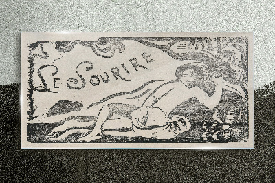 Glasbild Lächeln in Bewegung