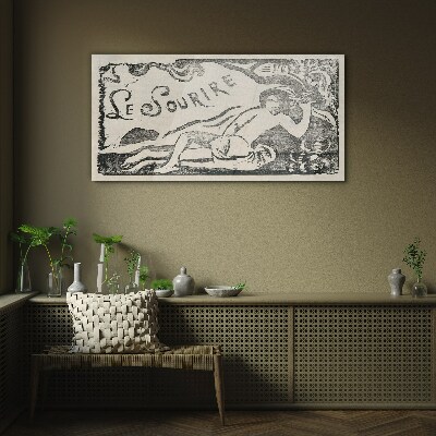Glasbild Lächeln in Bewegung