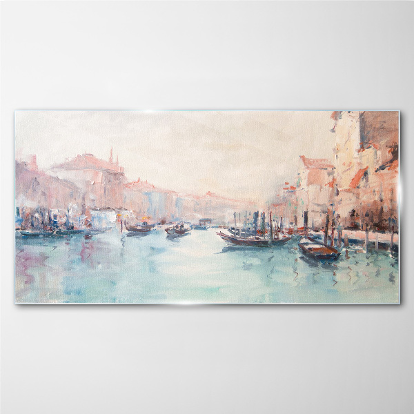 Glasbild Venezianische Morgen