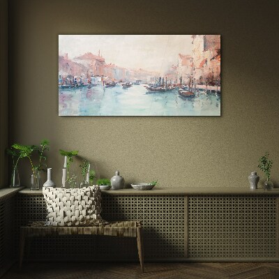 Glasbild Venezianische Morgen