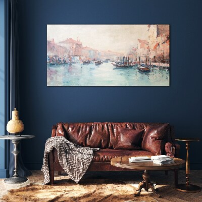 Glasbild Venezianische Morgen