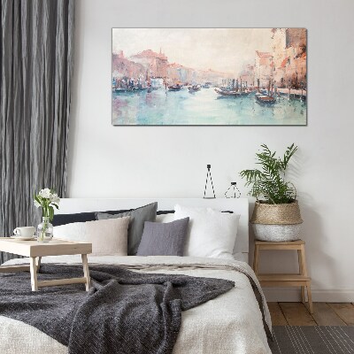 Glasbild Venezianische Morgen