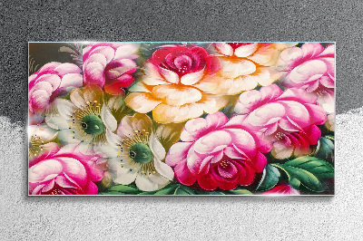 Glasbild Blumenblüte