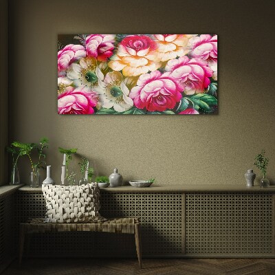 Glasbild Blumenblüte