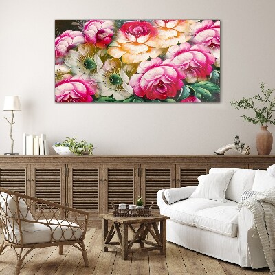 Glasbild Blumenblüte