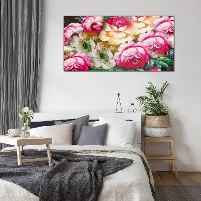 Glasbild Blumenblüte