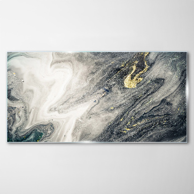 Glasbild Goldene Streifen in den Meerestiefen