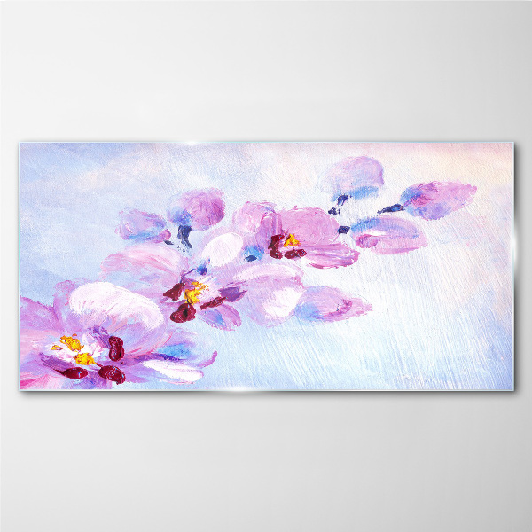 Bild auf glas drucken Ein floraler Traum in Pastelltönen