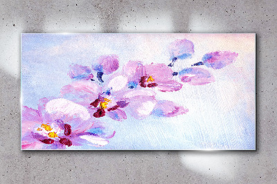 Bild auf glas drucken Ein floraler Traum in Pastelltönen