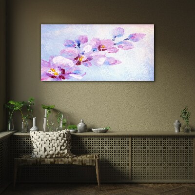 Bild auf glas drucken Ein floraler Traum in Pastelltönen