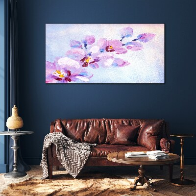 Bild auf glas drucken Ein floraler Traum in Pastelltönen