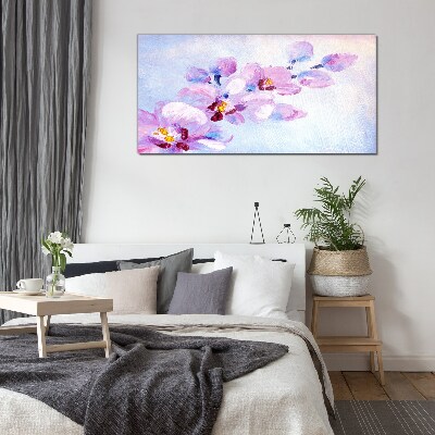 Bild auf glas drucken Ein floraler Traum in Pastelltönen