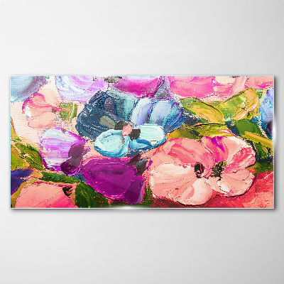 Foto auf glas Ein florales Farbenmeer