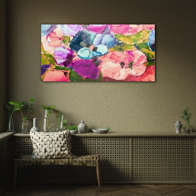 Foto auf glas Ein florales Farbenmeer