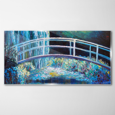 Foto auf glas Brücke auf dem Wasser