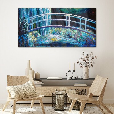 Foto auf glas Brücke auf dem Wasser