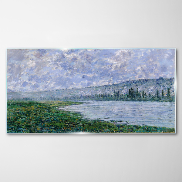 Glasbild Die Seine bei Vétheuil Monet
