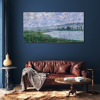 Glasbild Die Seine bei Vétheuil Monet
