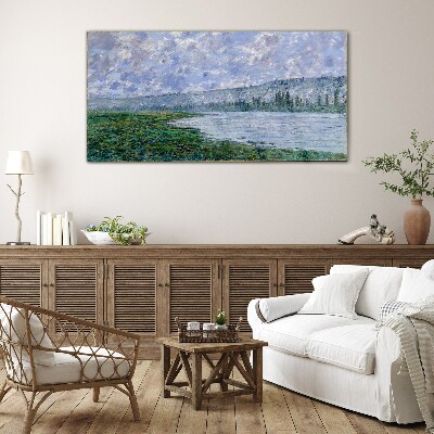 Glasbild Die Seine bei Vétheuil Monet