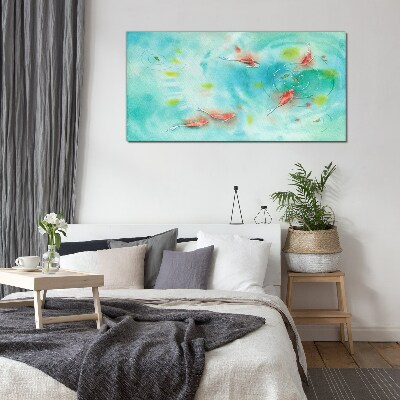 Glasbild Ruhiges Wasser mit Fischen