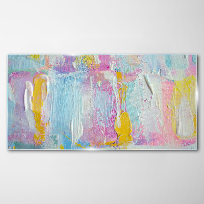Bild auf glas Pastellfarbene Emotionen in der Abstraktion