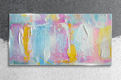 Bild auf glas Pastellfarbene Emotionen in der Abstraktion