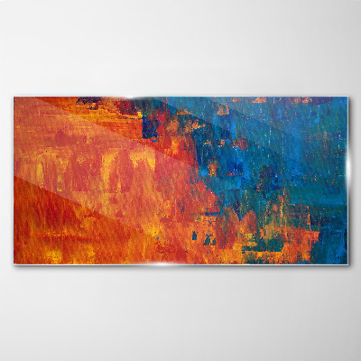 Glasbild Sonnenuntergangsfarben