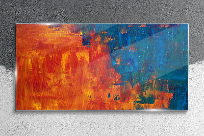 Glasbild Sonnenuntergangsfarben