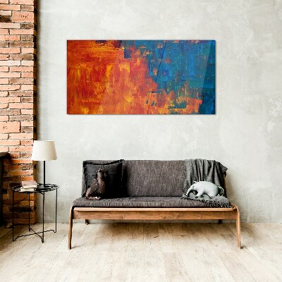 Glasbild Sonnenuntergangsfarben